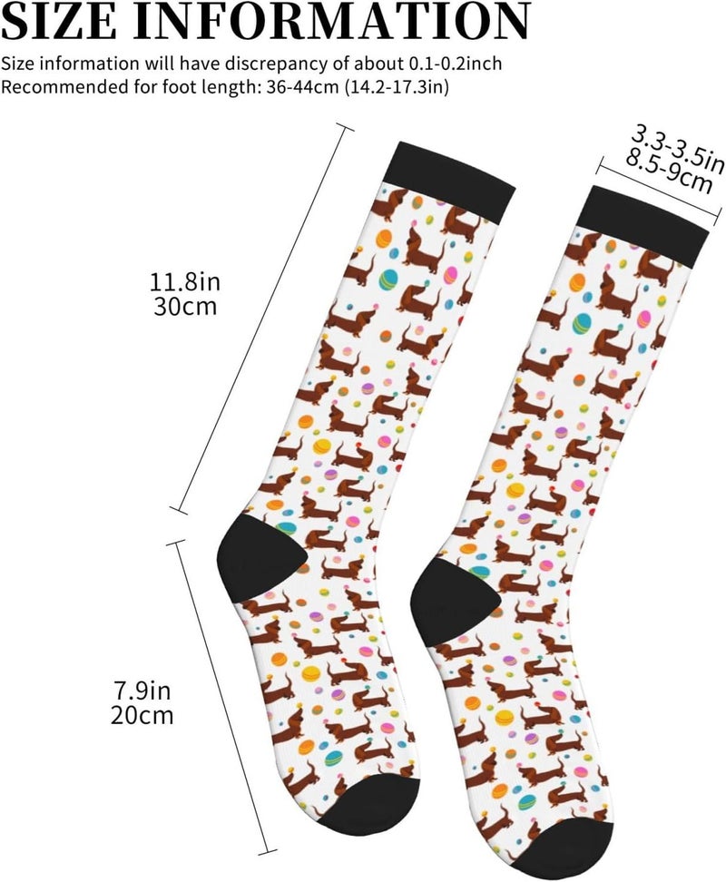 Figtihw Tie Dye Compression Socks Knee High Support Socks For Women Men Running Athletic Hiking - Image 4